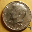 1967 KENNEDY HALF DOLLAR 40% SILVER  AU/BU   S-1090-4  FREE SHIPPING