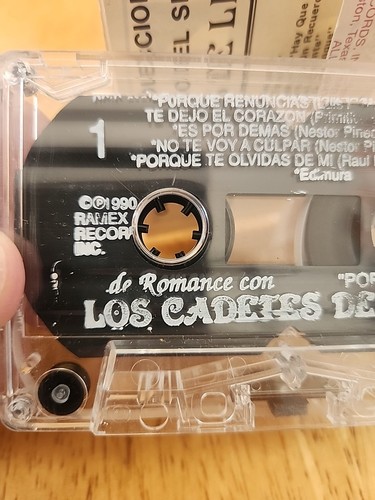 Los Cadetes De Linares – De Romance Con Los Cadetes De Linares Cassette 1990 - Foto 13 di 14