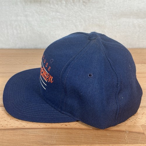 Gorra de colección Syracuse Orangemen bordada con cierre a presión Pioneer Industries azul - Imagen 2 de 6