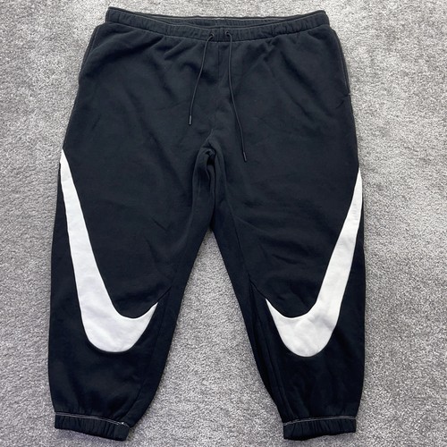 Nike Hose Damen Plus 3X Schwarz Big Swoosh Easy Fleece Jogginghose Tapered DM3314
