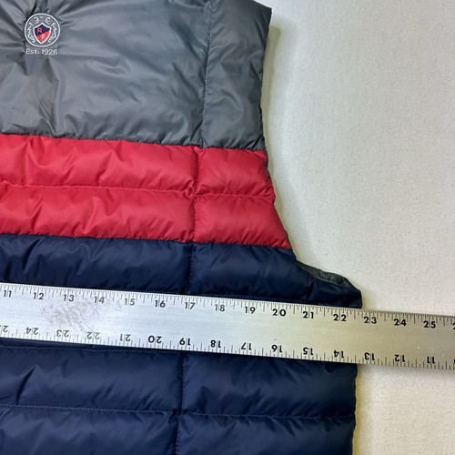 G/Fore GFore Weste Herren mittelblau grau Puffer Golf durchgehender Reißverschluss gesticktes Logo - Bild 15 von 15