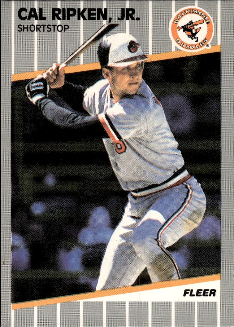 1989 Fleer #617 Cal Ripken, Jr. Baltimore Orioles