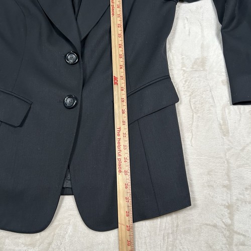 Lafayette 148 Black Blazer Women’s Size 10 Wool Blend Quiet Luxury Minimalist - Bild 6 von 7