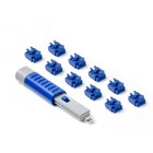 SmartKeeper ESSENTIAL / 10 x RJ45 Port Blockers mit 1 x Lock Key Basic / Dunkelb