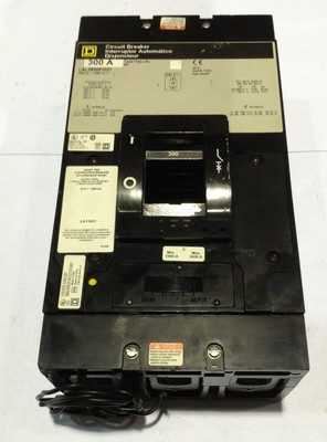 LAL363001027 SQUARE D CIRCUIT BREAKER 3 POLE 300 AMP 600V (2 LAL363001027 SQUARE D CIRCUIT BREAKER 3 POLE 300 AMP 600V (2