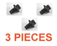 (3) 14mm 1.50 16mm Hex Drain Plugs W/ Rubber Inset Gaskets RPL F75Z-6730BA
