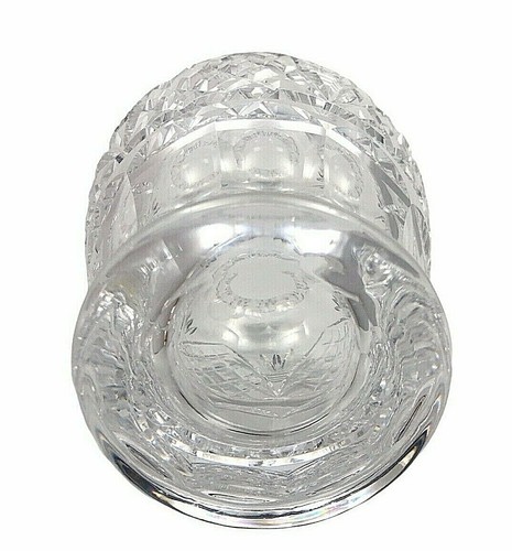 Waterford Giftware 2nd Cut Crystal Glass Scalloped Rim Vase 8 7/8 - Picture 5 of 7