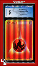 EX Ruby & Sapphire 108 Fire Energy Reverse Holo CGC 9