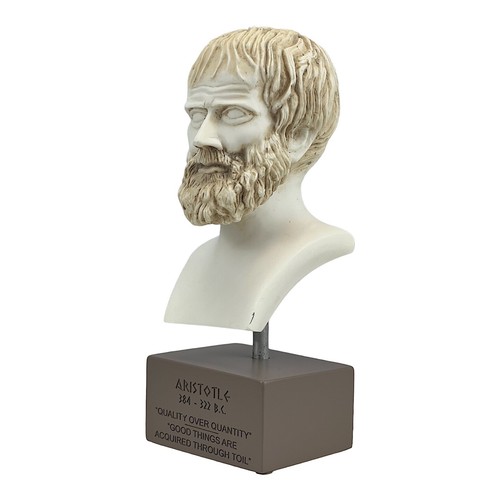 Aristotle Greek Philosopher Scientist Bust Head Statue Sculpture - Picture 2 of 14