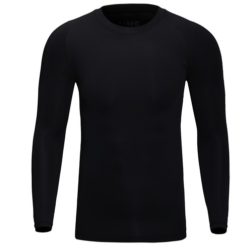 Men Slim Quick Dry T-shirt Underwear Base Layer Long Sleeve Johns Tops Sports US - Picture 19 of 26
