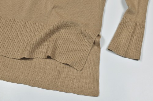 Suéter Suéter Suéter iBlues by MAX MARA Tejido Túnica Cuello Alto Mezcla Lana Beige Talla L - Imagen 4 de 9