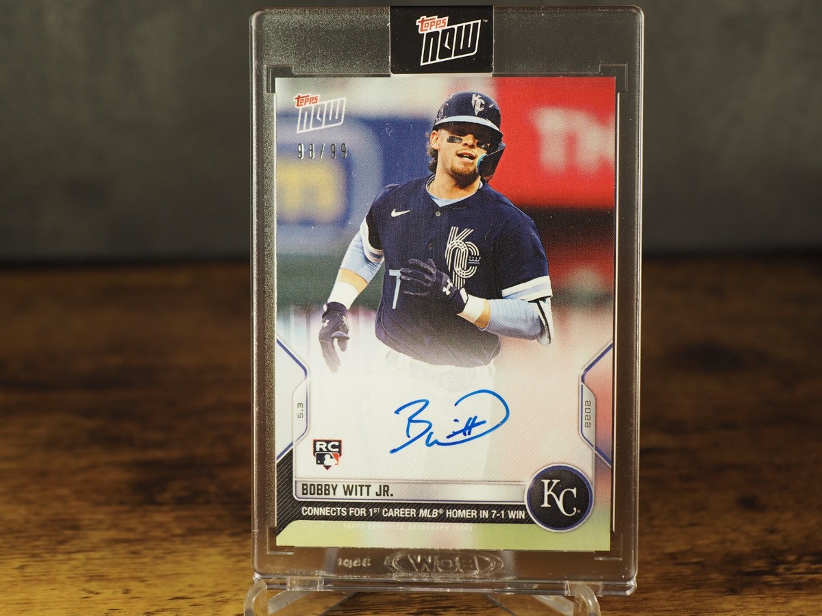 BOBBY WITT JR SIGNED 98/99 1st CAREER HR IN WIN TOPPS NOW AUTO 