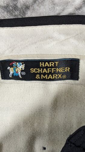 Hart Schaffner Marx Double Breasted Suit Stretch Virgin Wool 41R Pants 35 x 32 - Picture 18 of 22
