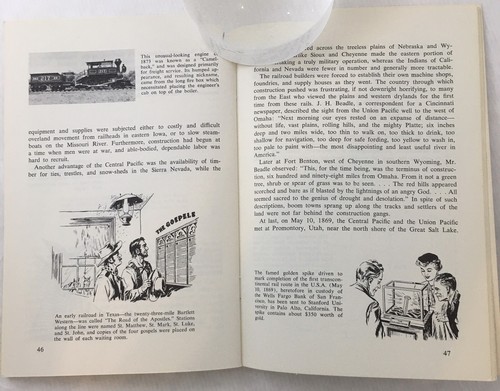 American Railroads John C. Weaver mit Briefmarken Buch Know Your America Programm 1968 - Bild 8 von 8
