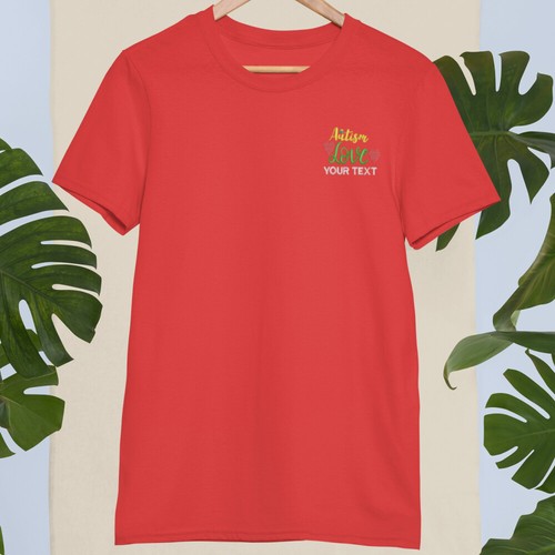 Camiseta Personalizada Bordada Tu Texto Autismo Love Be Kinds Regalos - Imagen 9 de 23