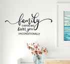 Vinyl Wall Decal Lettering Family Love Quote Stickers 22.5 in x 10.5 in gz310