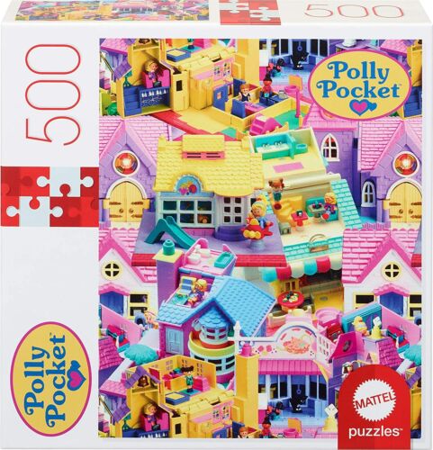 Polly Pocket Mattel Jigsaw Puzzle with 500 Interlocking Pieces & Mini-Poster NEW