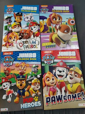 Download Paw Patrol Jumbo Coloring Activity Books 4 Piece Set New Unused 4x Books Nick Jr 805219499993 Ebay