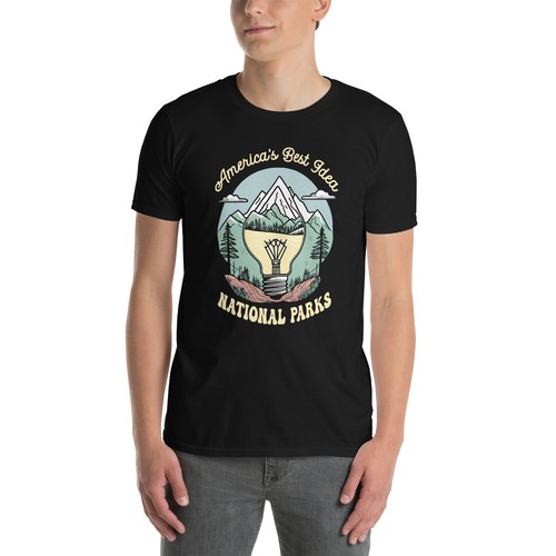 America's Best Idea National Park Lightbulb Moment Unisex T-Shirt Travel Teacher - Picture 2 of 10