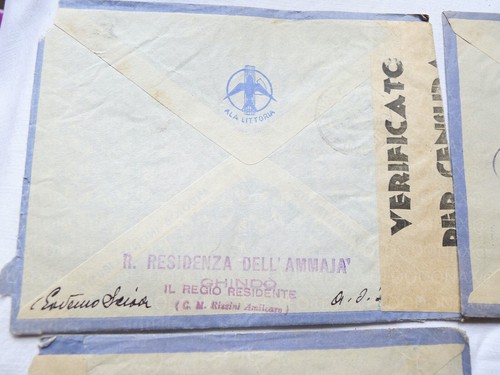 WW2 LETTERS ERITREA ETHIOPIA ITALIAN COLONIES AUTOGRAPH MANUSCRIPT SCIOA GHINDÒ - Picture 2 of 17