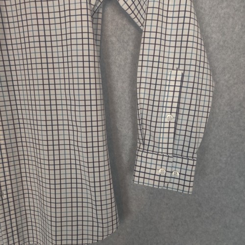 Mizzen Main Leeward Collection Trim Fit Button Down Men Medium Check White - Imagen 4 de 11