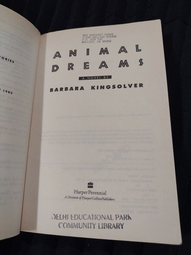 Animal Dreams by Barbara Kingsolver (1991, Trade Paperback - Picture 4 of 12