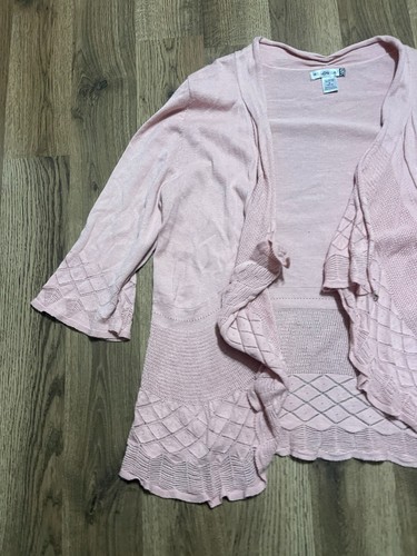 Willow Bay Sweater, Women's Size Medium, Pink, Open Cardigan, Knits - Picture 4 of 9