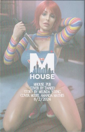 M House Peyton Blue #1 - Chucky (Amanda Mathes) variante nuda - FIRMATO con certificato di autenticità - quasi nuovo+ - Foto 2 di 3