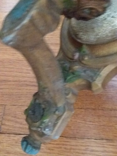 Art Nouveau Wall Sconce Light Antique Cast Single Candle Deco Flowers Motif - Picture 6 of 12