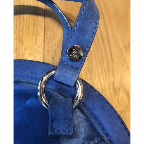 EMILIO PUCCI Mini Bag Suede Blue - Picture 2 of 9