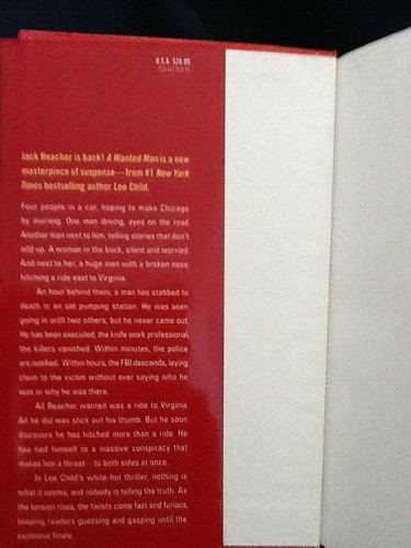 A Wanted Man by Lee Child - Hardcover 2012 - Picture 3 of 10