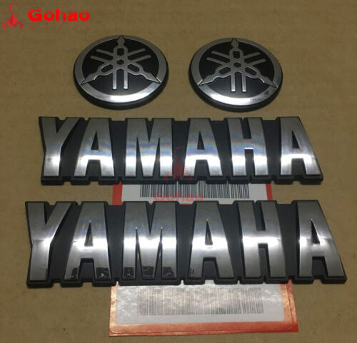 FUEL TANK FAIRING FENDER CHROME SILVER EMBLEM BADGES DECAL FOR R1 R3 R6 R7 MT - Picture 6 of 9