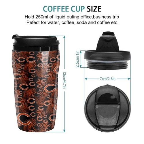 Chicago Bears Fans Coffee Cup 2-Wall Insulated Travel Mug 250 ml,fans Gift - Picture 2 of 8