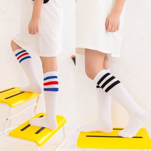 Cute Striped Socks - Knee High Socks Children Girls Tights Clothing Accessories - Picture 4 of 17