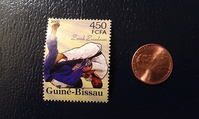 Zurab Zviadauri Francobollo Judoka tedesco oro 450 FCFA 2005 Guinea-Bissau Zurab Zviadauri Francobollo Judoka tedesco oro 450 FCFA 2005 Guinea-Bissau