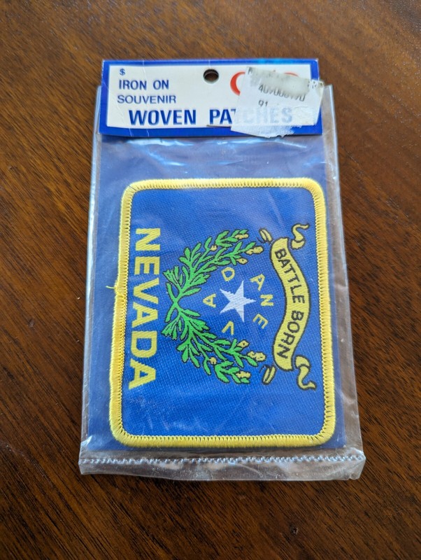Nevada State Battle Born Embroidered Patch — Iron On
