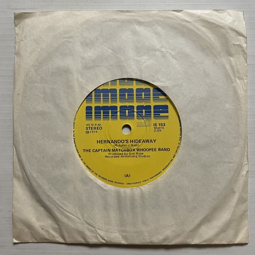 The Captain Matchbox Whoopee Band Hernando’s Hideaway Vinyl Record 7” 45RPM 1974 - Picture 21 of 24