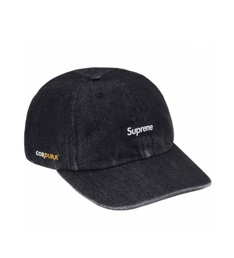 Supreme® Cordura Denim petite boîte 6 panneaux noir boîte logo