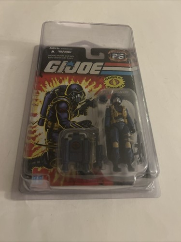 GI Joe 25th Anniversary Cobra Air Trooper Elite Infantry Hasbro W/ Protector - Picture 5 of 5