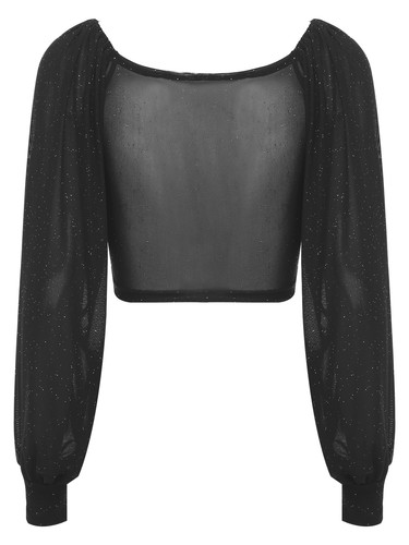Women Crop Top Costume Dancewear Party Tops Halloween Sparkle Modern Stylish - 第 11/45 張圖片