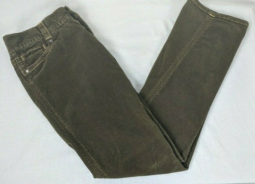 TAG+JEANS Marrone Velluto a coste Stivali Taglio Pantaloni Jeans con Cuciture #7009 TG 31 - Foto 4 di 10
