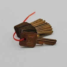 Lot Of  12 - GM J Keys Blank Uncut B46-J Keys Brass - For GM Cars