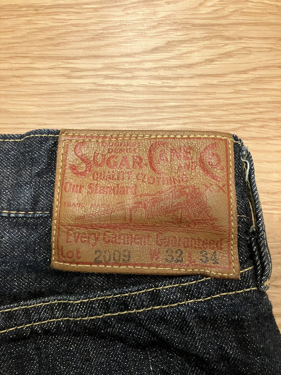 Sugar Cane Raw Denim Jeans, 32 Waist, Light Wear, Lot 2009