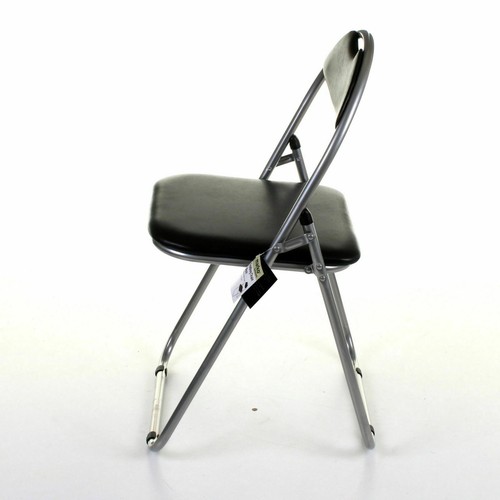 Folding Chair Faux Leather Plastic Seat Casual Formal Computer Office Seating - Picture 7 of 19