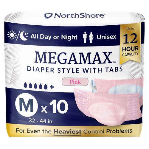 NorthShore MEGAMAX Pink - Adult Diaper Nappy - Picture 4 of 6