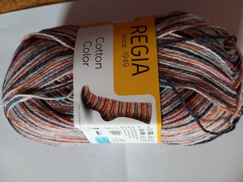 79,50 €/1 kg Regia Cotton Tutti Frutti Color Sockenwolle 100 g Sommer Baumwolle - Bild 15 von 17