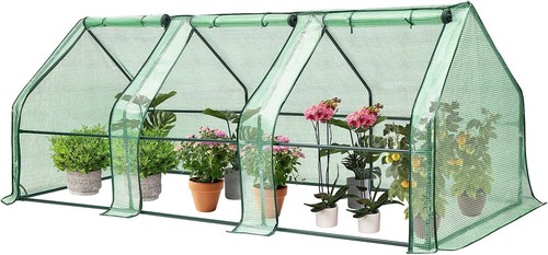 VIVOSUN Portable Walk in Greenhouse Outdoor Steel Frame Waterproof Planter House - Picture 35 of 92