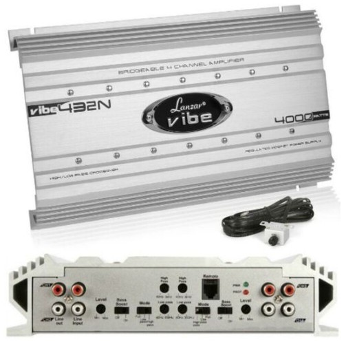 1 LANZAR VIBE432N amplificatore 4 canali 4x500 watt rms 4/3/2 canali sportelli - Foto 3 di 7