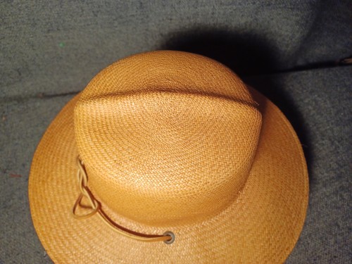 PANAMA HAT MADE BY SAN FRANCISCO HAT CO SIZE MEDIUM - Picture 7 of 11