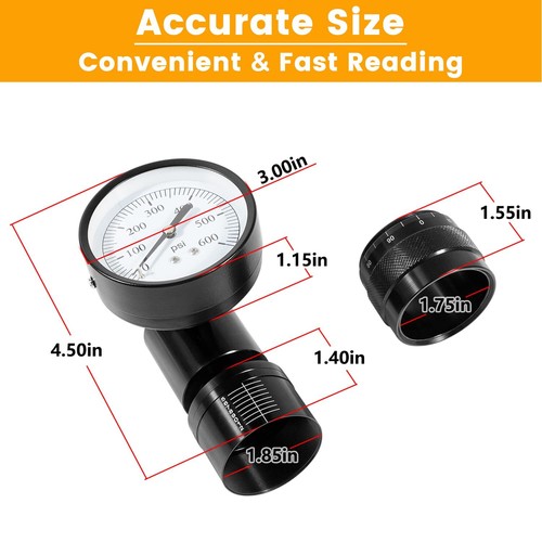 66841 Mini Valve Spring Tester Measuring Combo Round Dial 0-600LB/10LB Increment - Picture 5 of 11